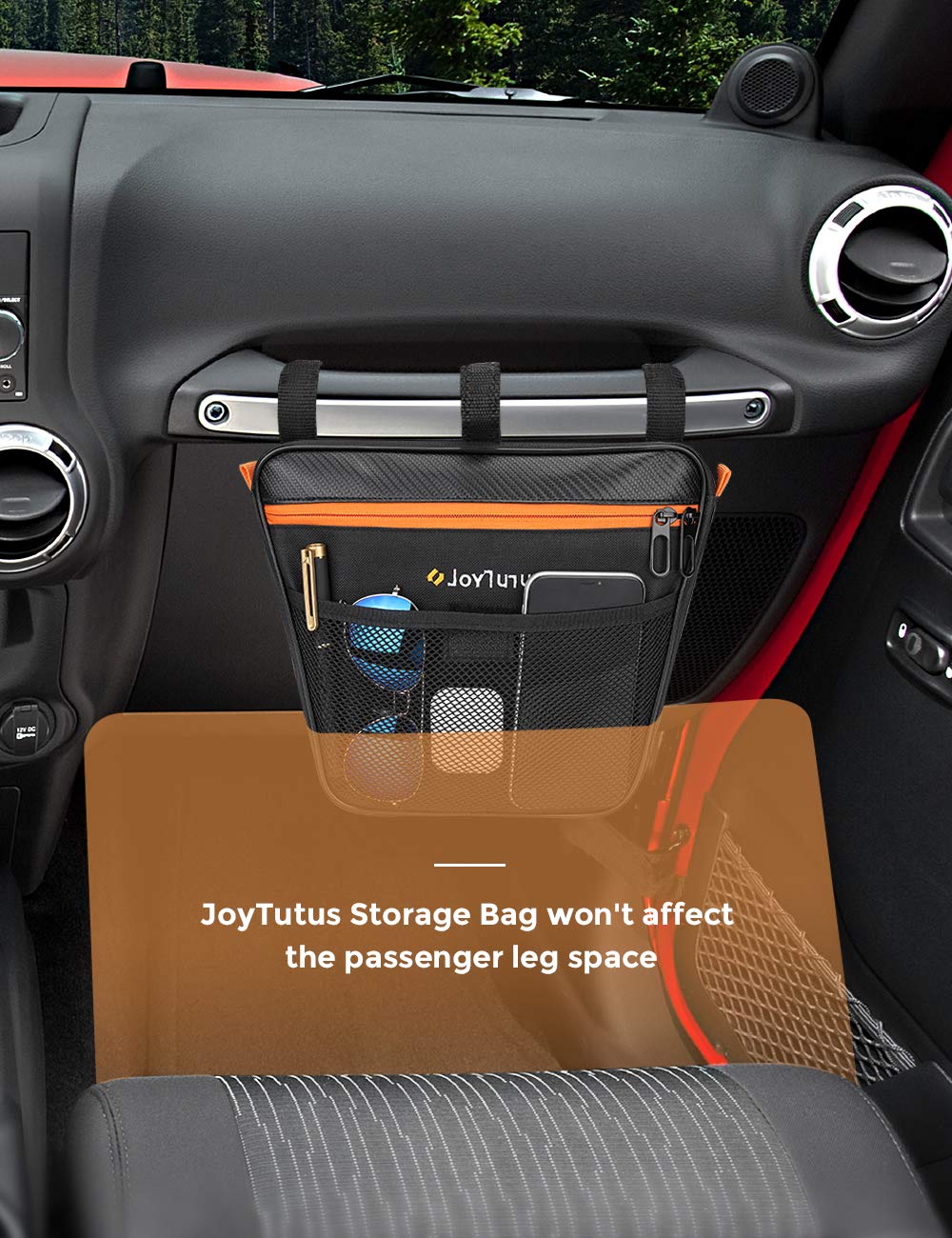 Amazon.com: JOYTUTUS Passenger Grab Handle Storage Bag, Phone